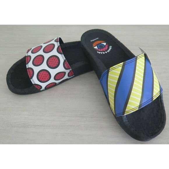 adidas GY5351 Men's Sz 7 Black Adilette Boost Craig & Karl Swim Slides/Sandals - Picture 4 of 7